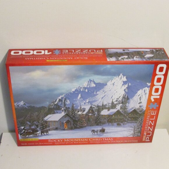 Eurographics Puzzle 1000 pieces, Rocky Mountain Christmas - Picture 1 of 5